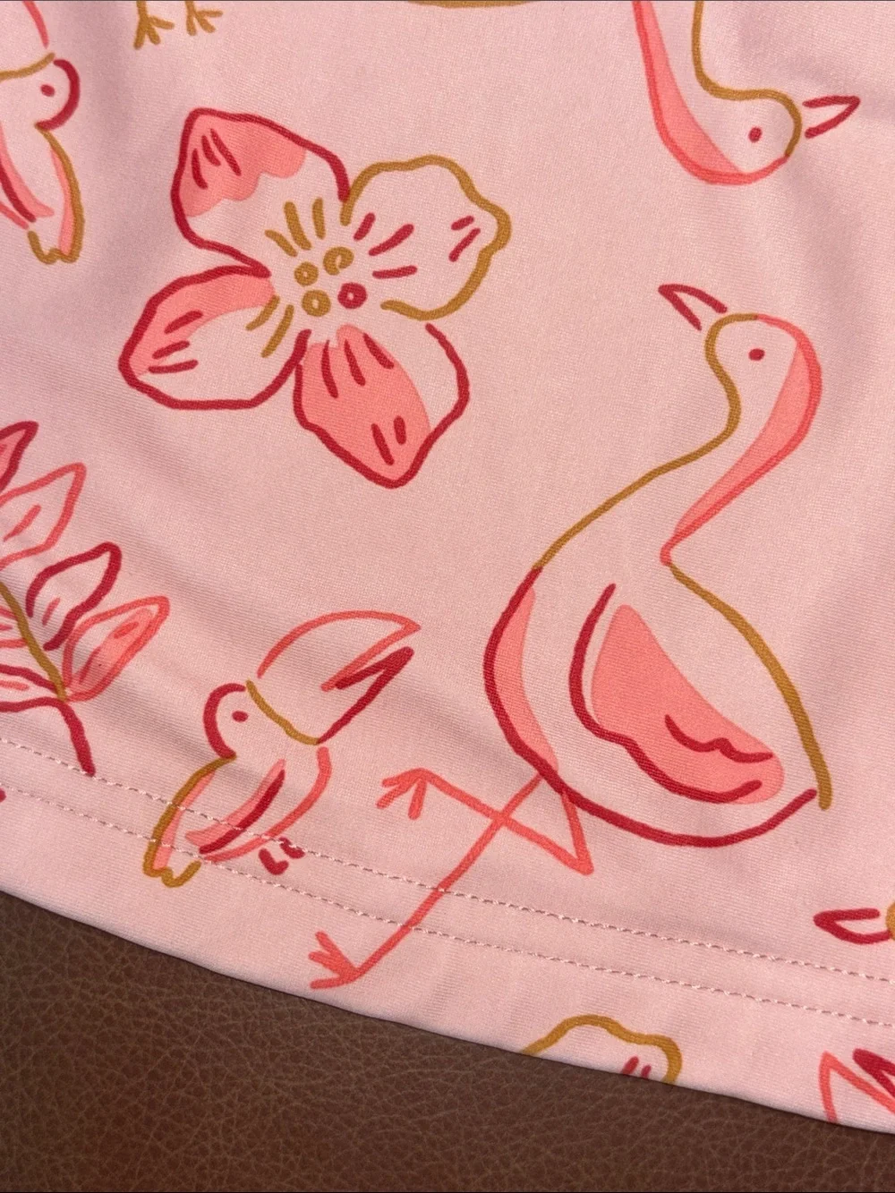 Carter's Pink Flamingo & Floral Long-Sleeve Swim Rashguard Girl Size 2T